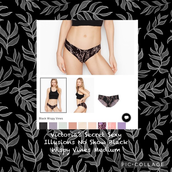 Victoria’s Secret black wispy vines medium New - Picture 2 of 4